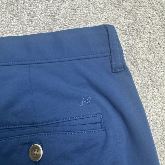 Johnnie-O Jupiter Golf Chino Pants Mens 35x32 Lake Blue Straight Leg Performance - Picture 4 of 16